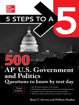 cover image of 500 AP U.S. Government and Politics Questions to Know by Test Day